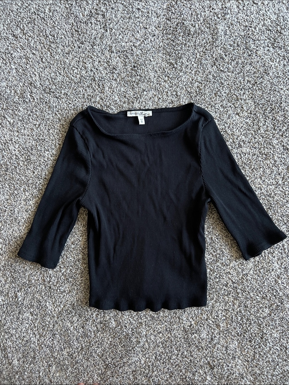 Express | Ribbed Elbow Sleeve Top